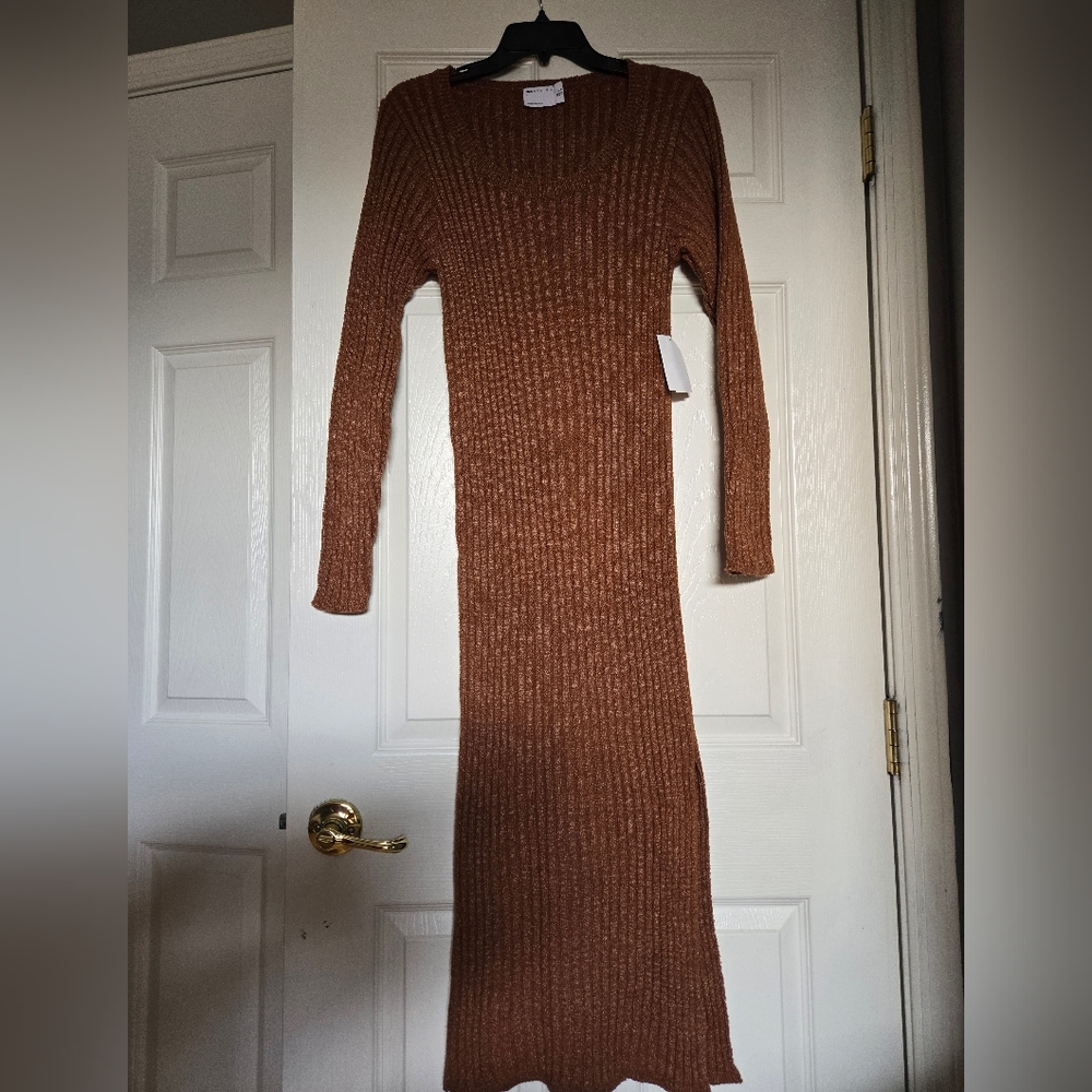 NWT Asos Brown Sweater Dress size 8/10